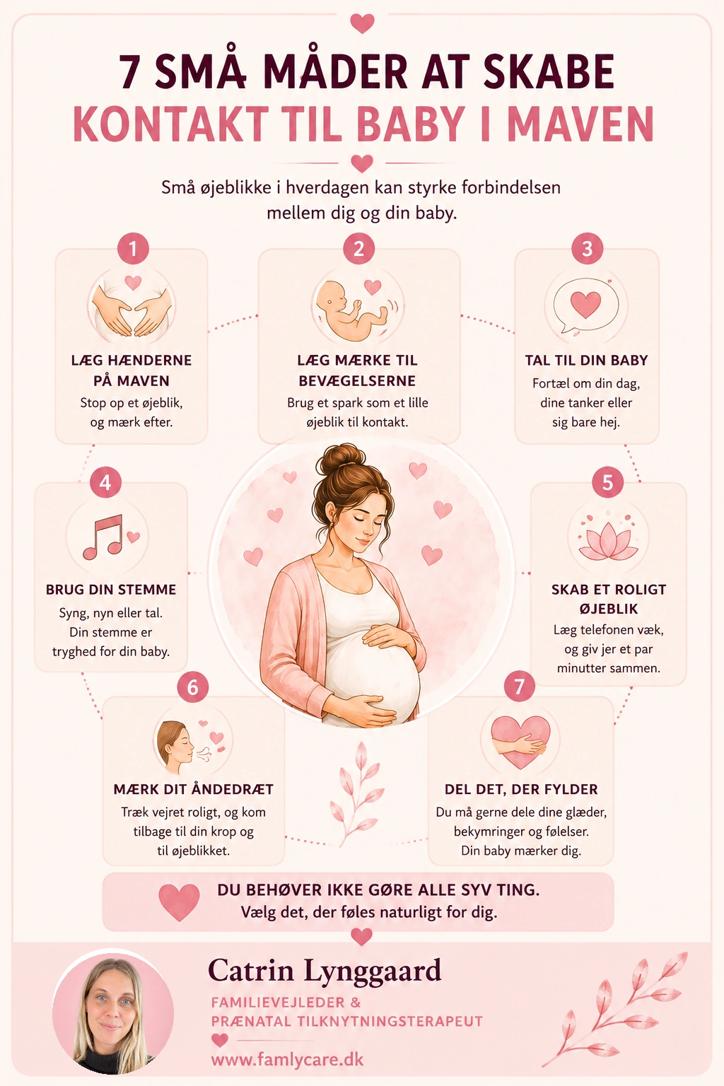 7 små måder at skabe kontakt til baby i maven