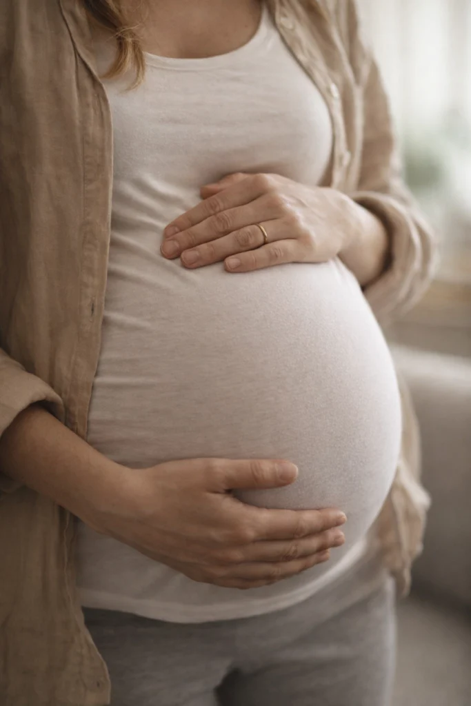 Gravid mave i blødt lys – prænatal tilknytning