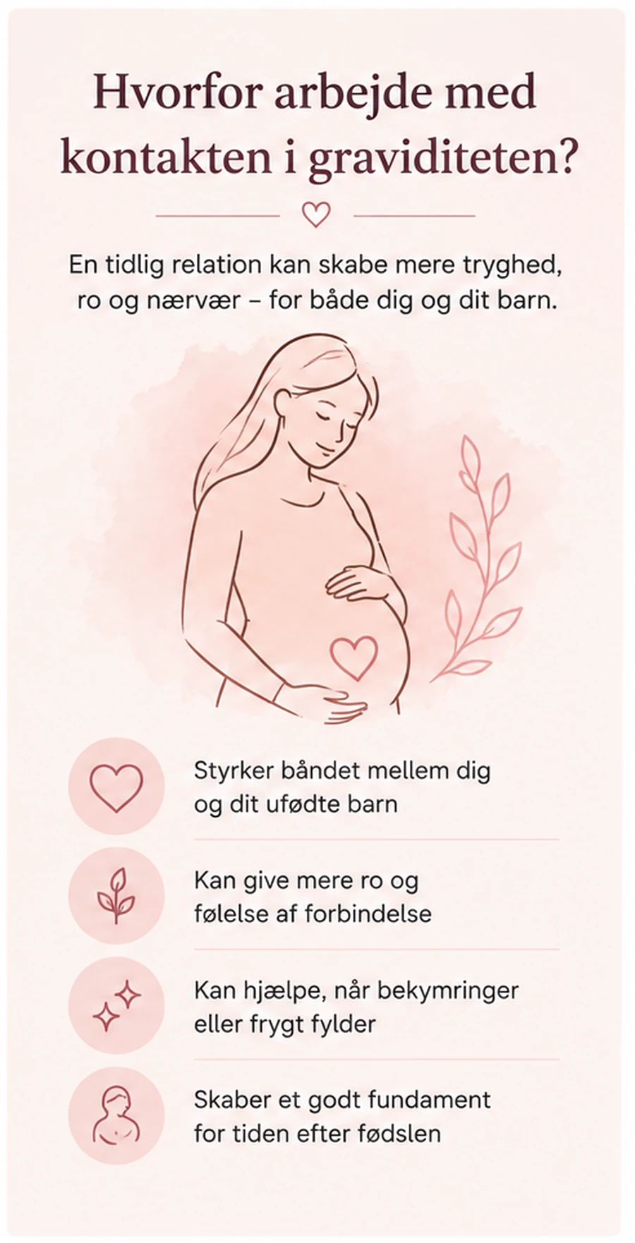 Infografik: Hvorfor arbejde med kontakten til barnet under graviditeten?