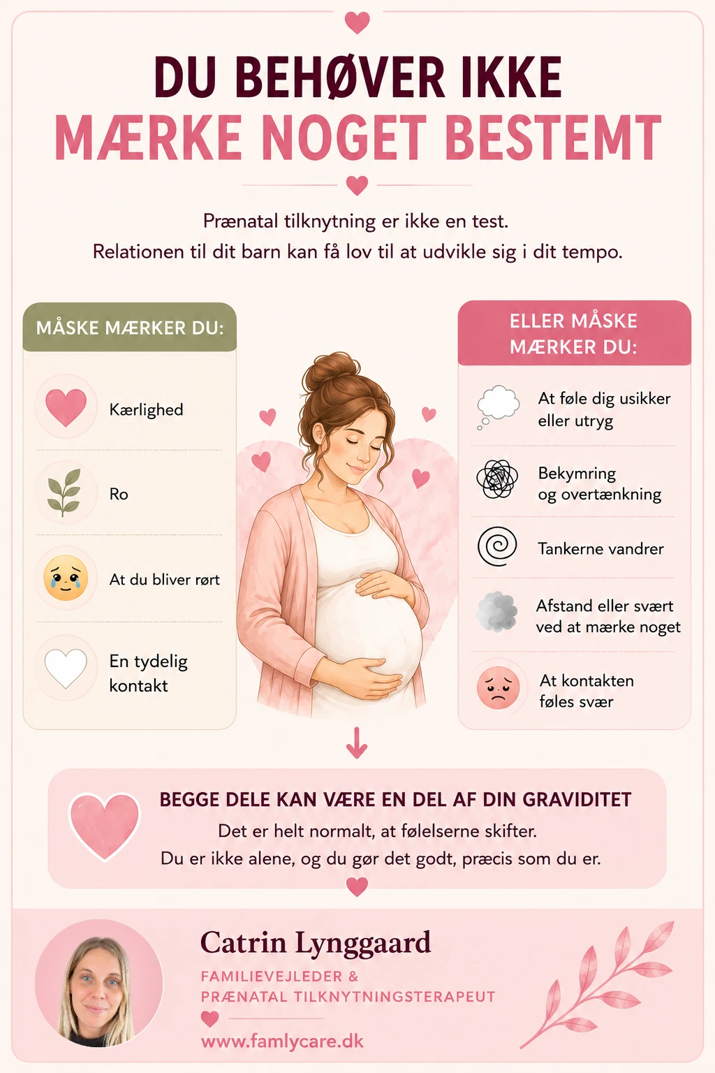 Du behøver ikke mærke noget bestemt for at have kontakt til din baby under graviditeten