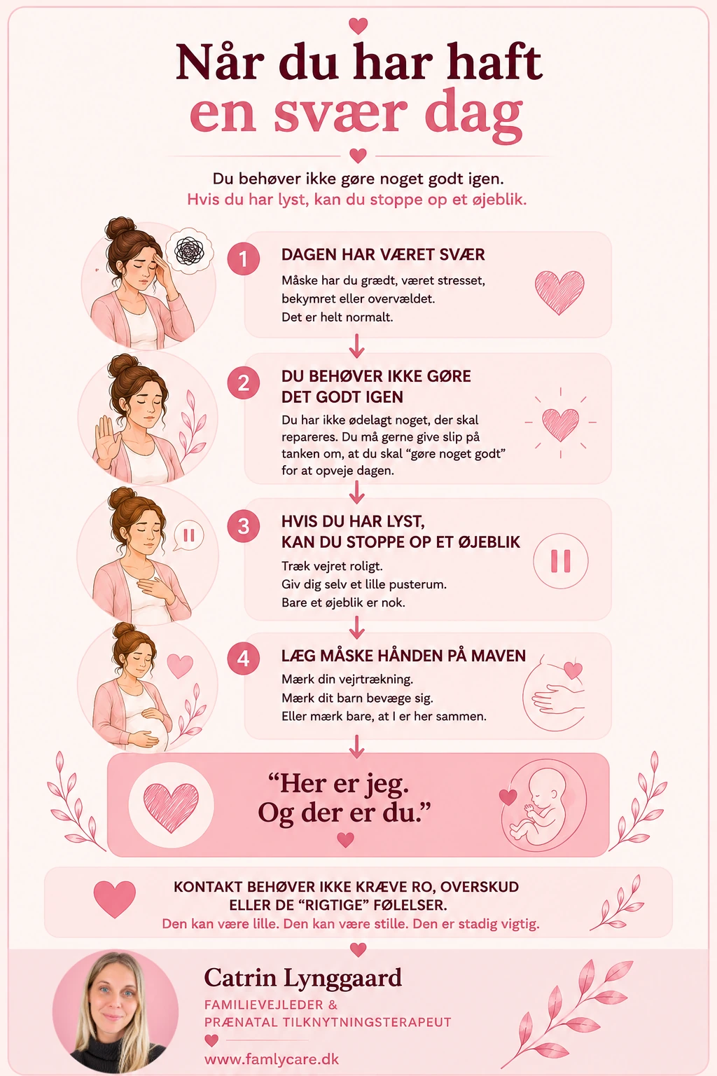 Når du har haft en svær dag under graviditeten og gerne vil skabe et lille øjeblik med din baby
