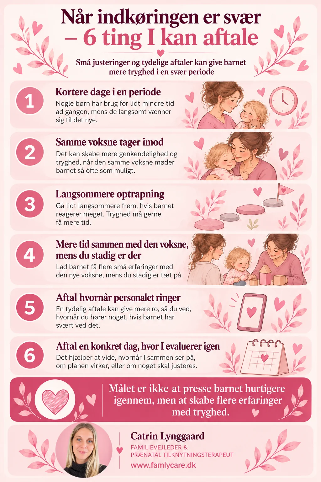 6 ting I kan aftale med pædagog eller dagplejer, når indkøringen er svær